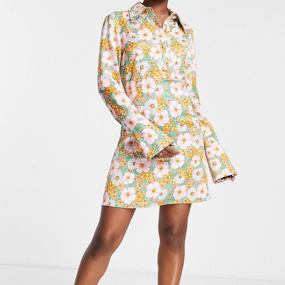 ASOS Floral Dress - Size 10 - Worn Once - Picture 2 of 3